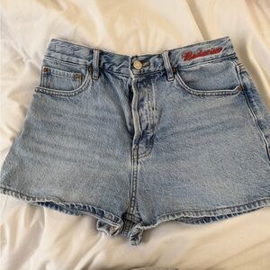 Budweiser Light Blue Jean Shorts